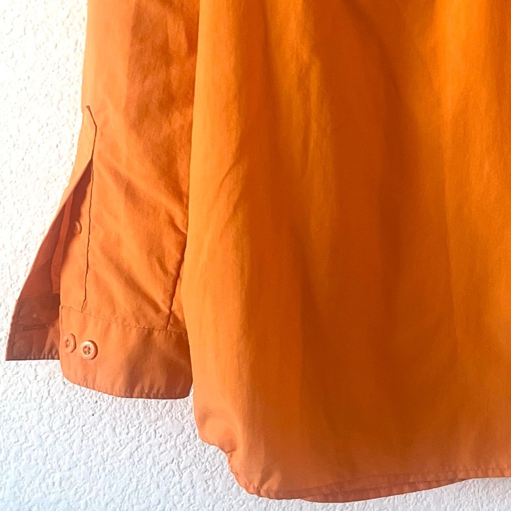 Columbia Women’s Orange Long-Sleeve Button-Down Shirt - Picture 6 of 13